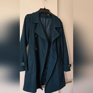 H&M Elegant Teal/green Women's Coat